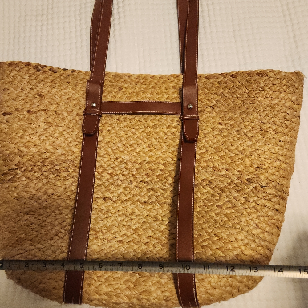 Brown Woven Tote Bag - Picture 5 of 7